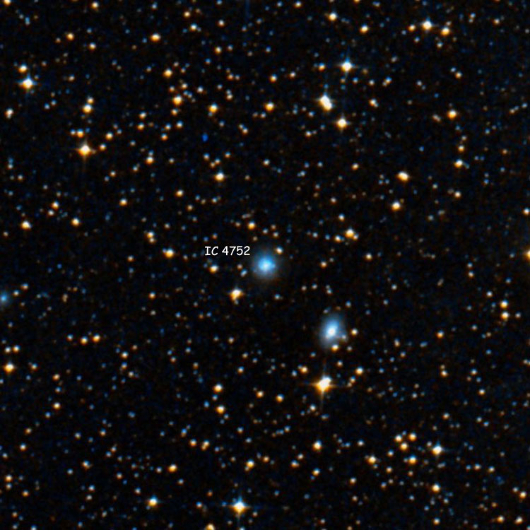 DSS image of region near spiral galaxy IC 4752