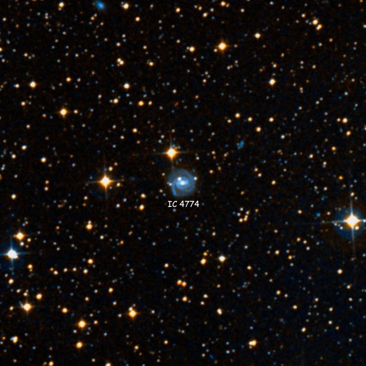 DSS image of region near spiral galaxy IC 4774
