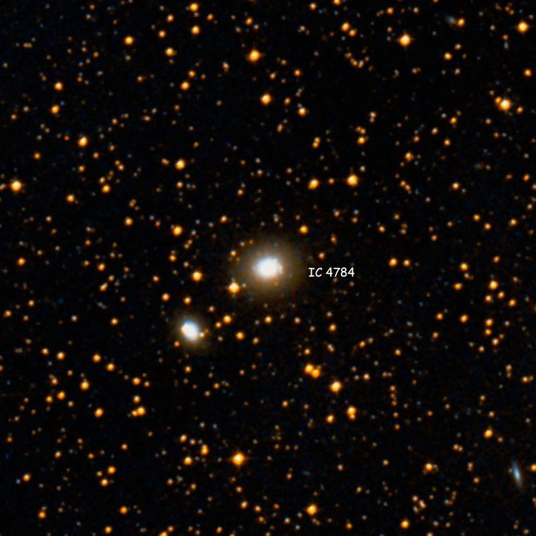 DSS image of region near lenticular galaxy IC 4784