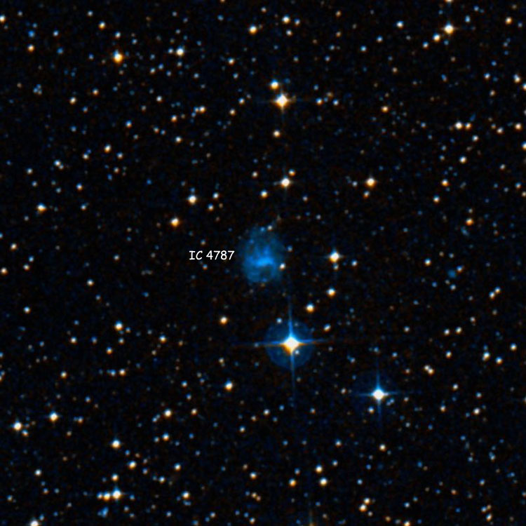 DSS image of region near spiral galaxy IC 4787