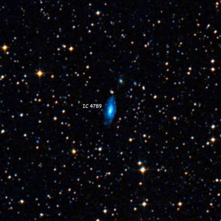 DSS image of region near spiral galaxy IC 4789