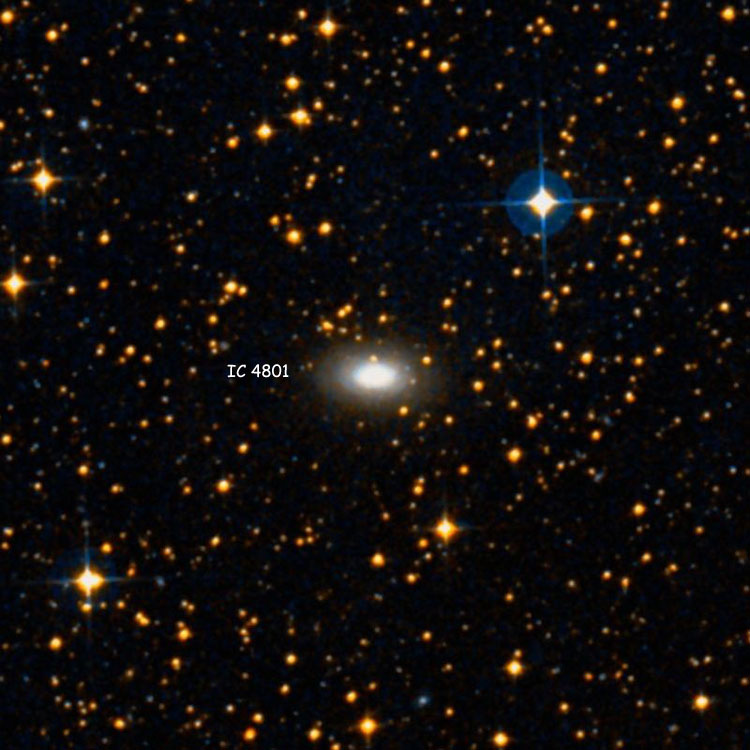 DSS image of region near lenticular galaxy IC 4801