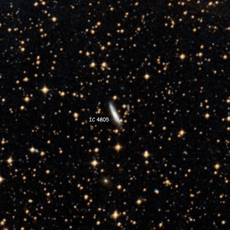 DSS image of region near spiral galaxy IC 4805