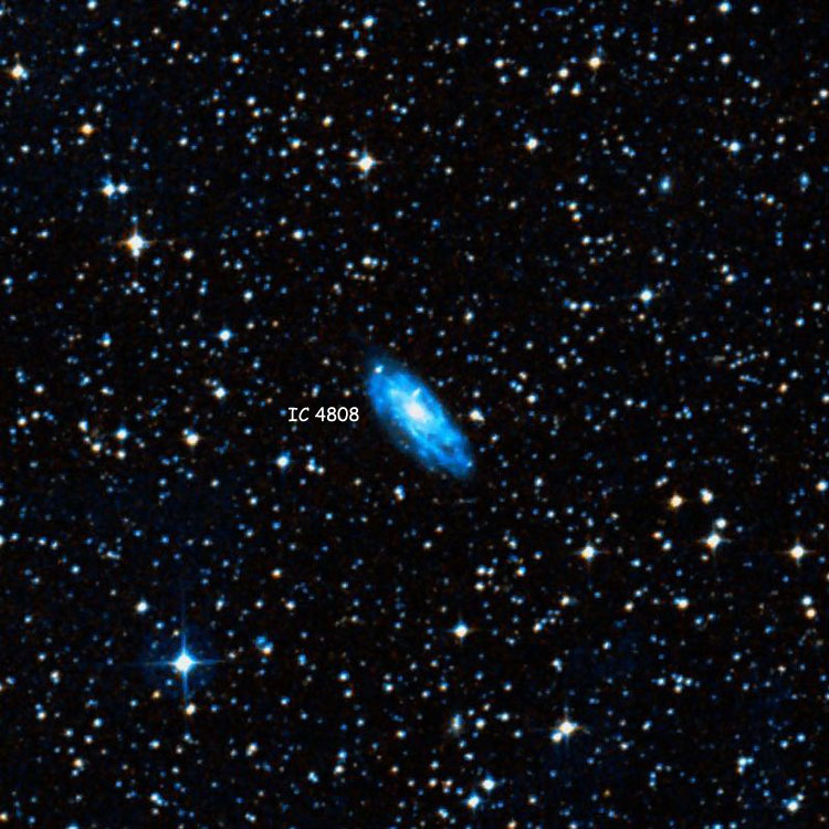 DSS image of region near spiral galaxy IC 4808