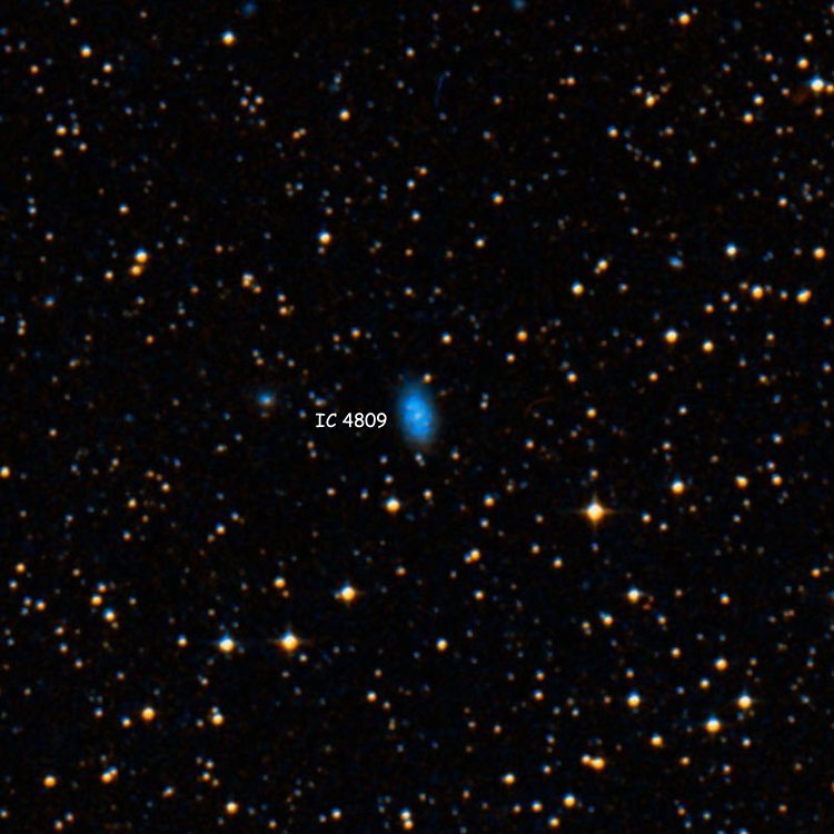 DSS image of region near spiral galaxy IC 4809