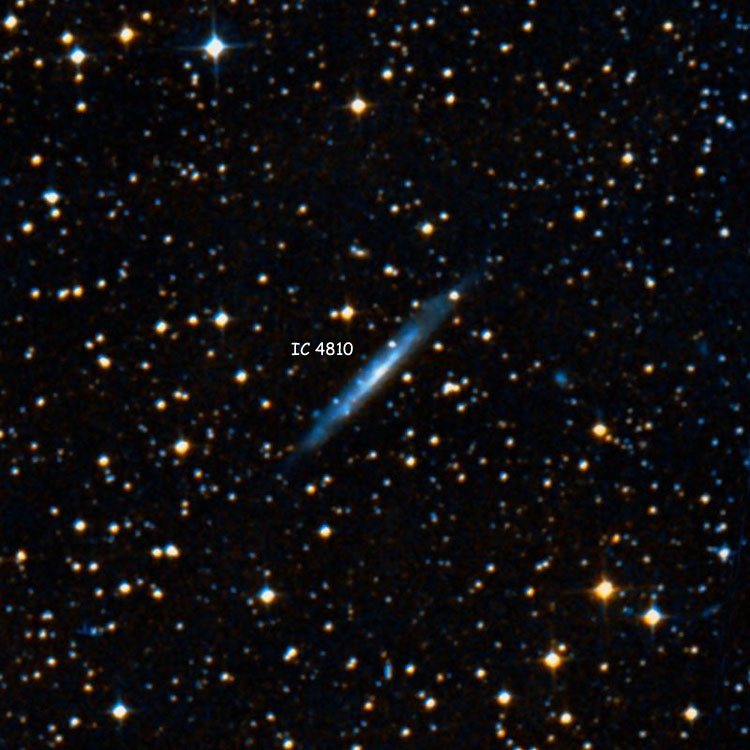 DSS image of region near spiral galaxy IC 4810