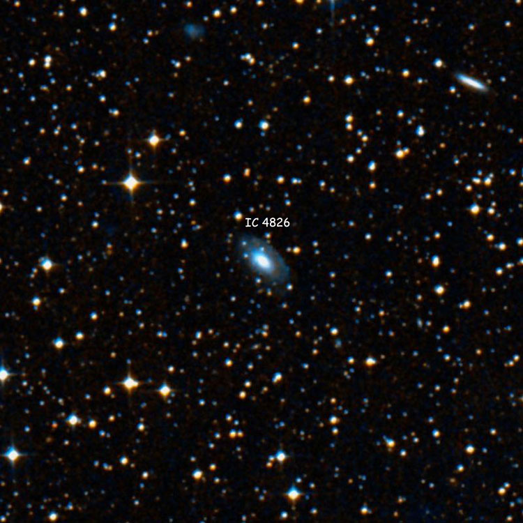 DSS image of region near spiral galaxy IC 4826