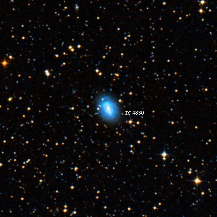 DSS image of region near spiral galaxy IC 4830