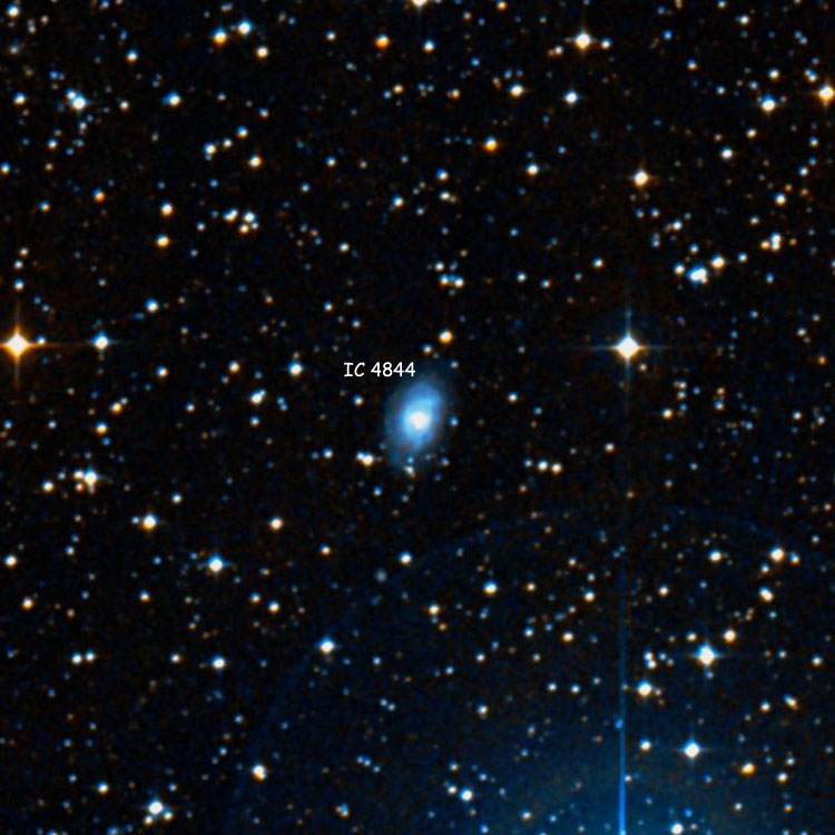 DSS image of region near spiral galaxy IC 4844