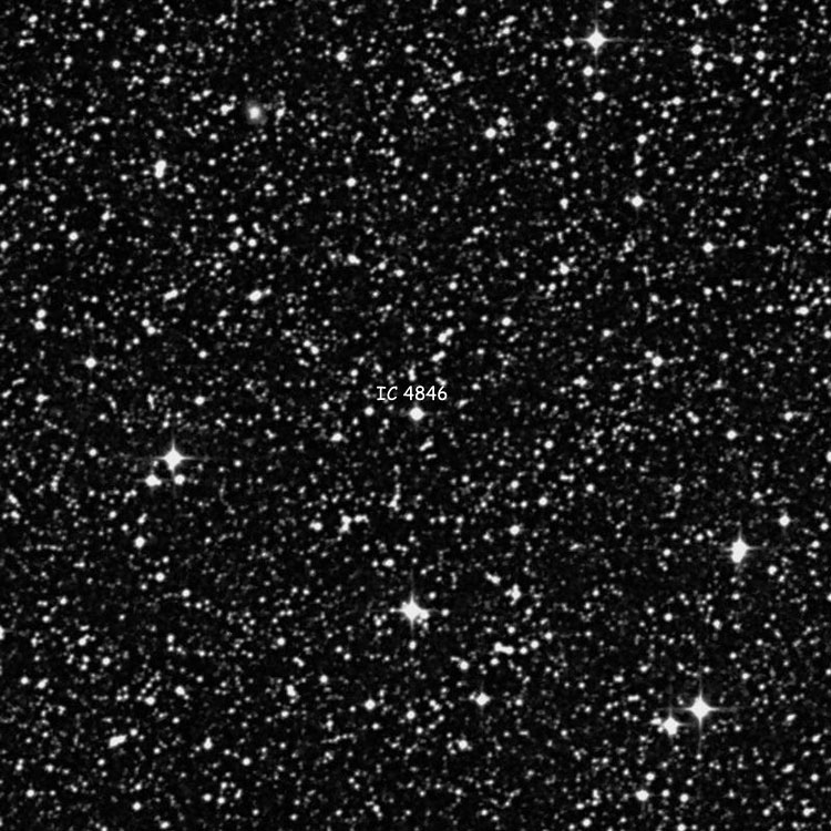 DSS image of region near planetary nebula IC 4846
