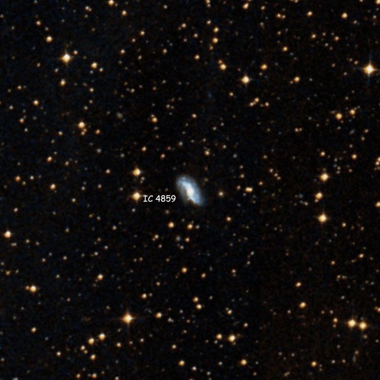 DSS image of region near spiral galaxy IC 4859