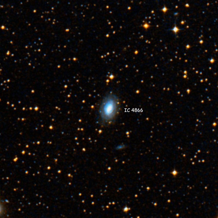 DSS image of region near spiral galaxy IC 4866