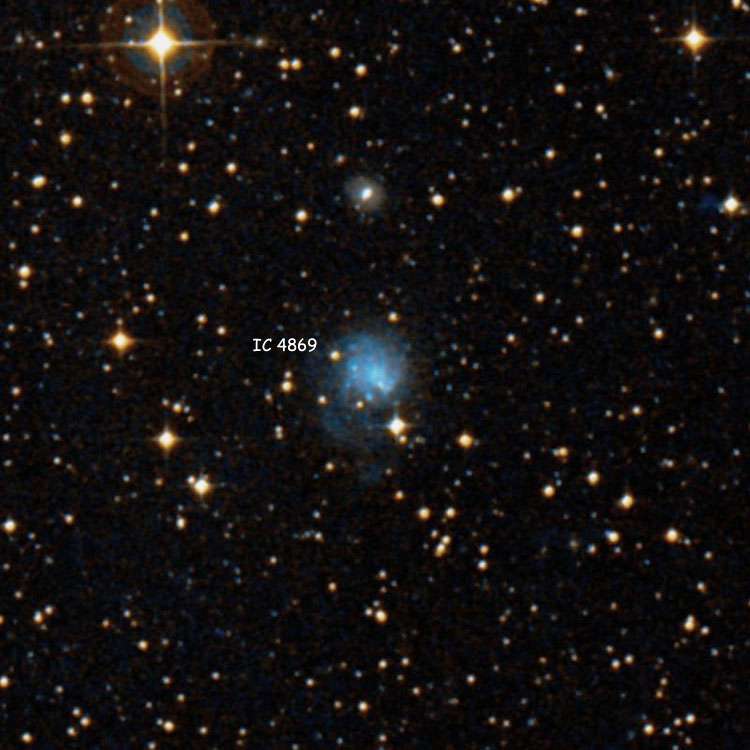 DSS image of region near spiral galaxy IC 4869