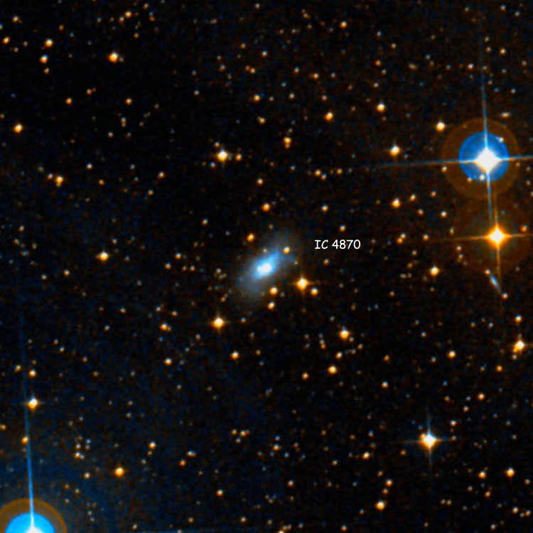 DSS image of region near irregular galaxy IC 4870