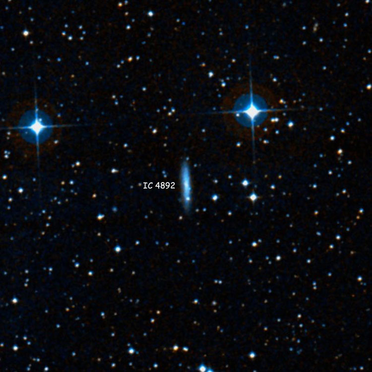 DSS image of region near spiral galaxy IC 4892