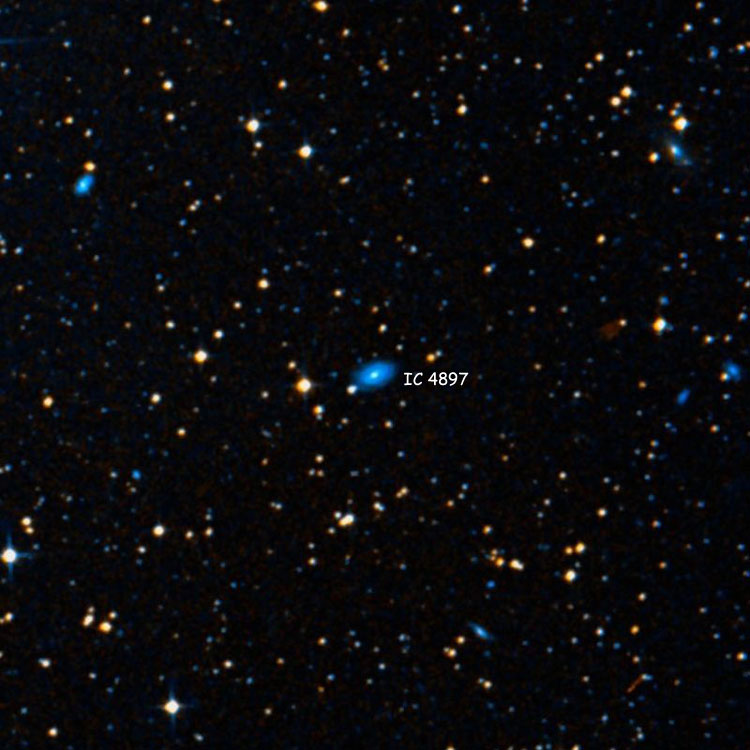 DSS image of region near spiral galaxy IC 4897