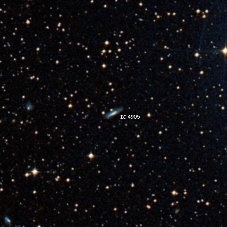 DSS image of region near spiral galaxy IC 4905
