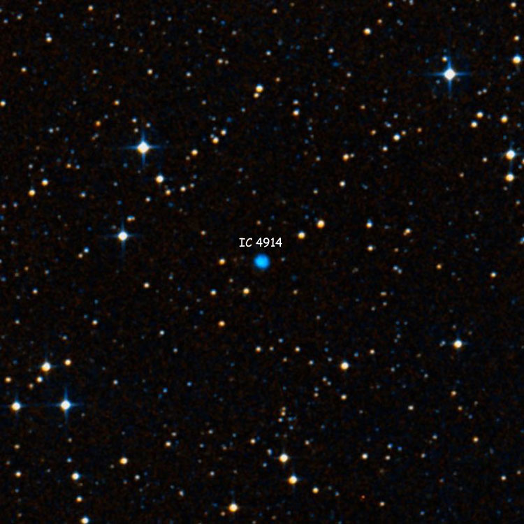 DSS image of region near spiral galaxy IC 4914
