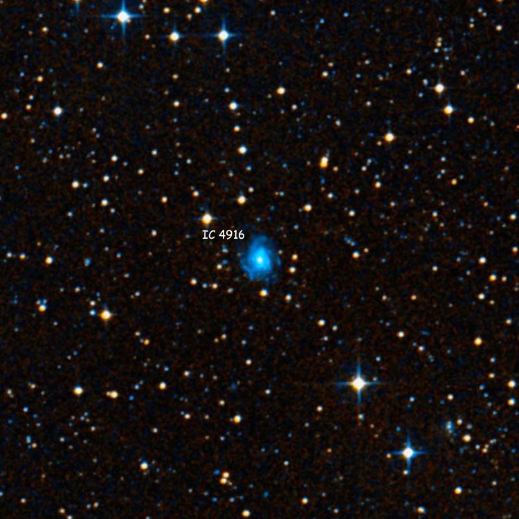 DSS image of region near spiral galaxy IC 4916