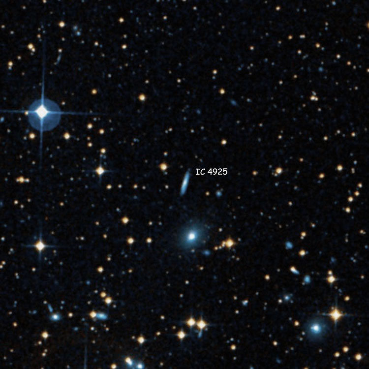 DSS image of region near spiral galaxy IC 4925