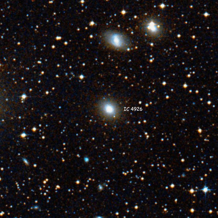 DSS image of region near elliptical galaxy IC 4926
