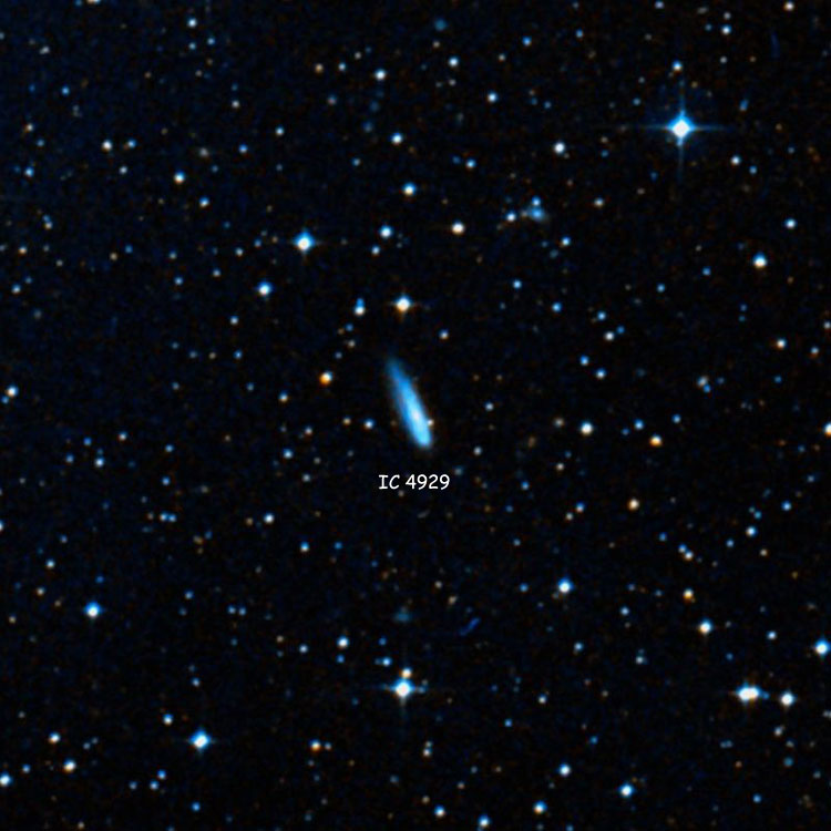 DSS image of region near spiral galaxy IC 4929