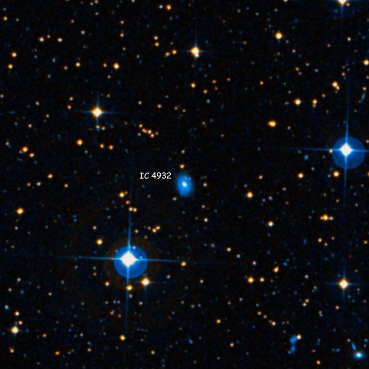 DSS image of region near spiral galaxy IC 4932
