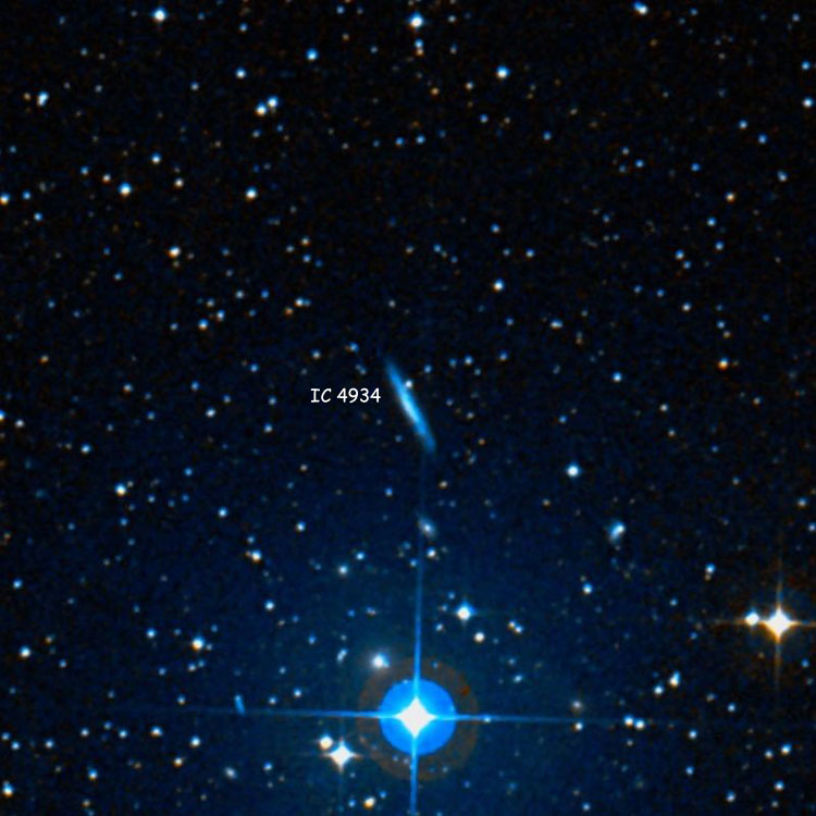 DSS image of region near spiral galaxy IC 4934
