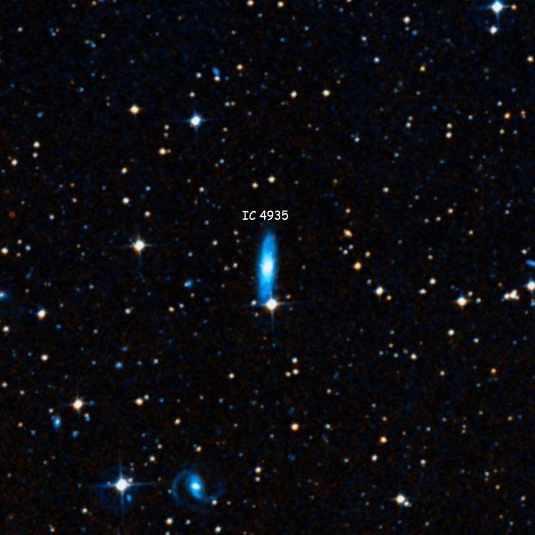 DSS image of region near spiral galaxy IC 4935