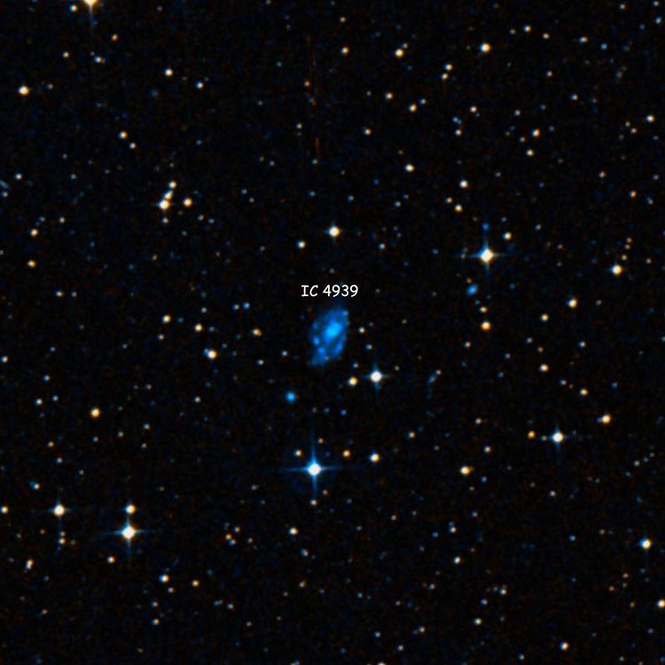 DSS image of region near spiral galaxy IC 4939