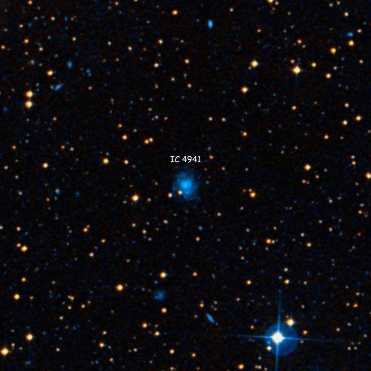 DSS image of region near spiral galaxy IC 4941