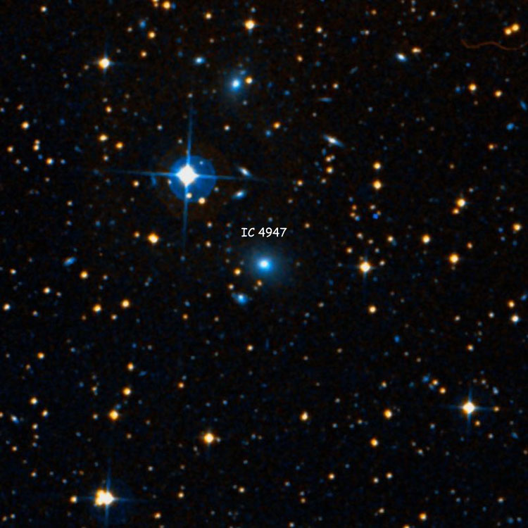 DSS image of region near lenticular galaxy IC 4947
