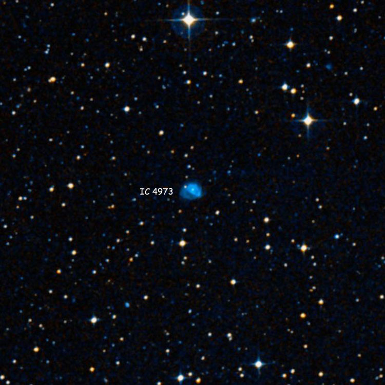 DSS image of region near spiral galaxy IC 4973