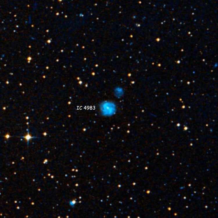 DSS image of region near spiral galaxy IC 4983