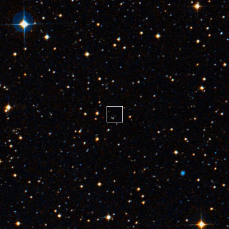 DSS image of region near Swift's position for the apparently nonexistent IC 4991