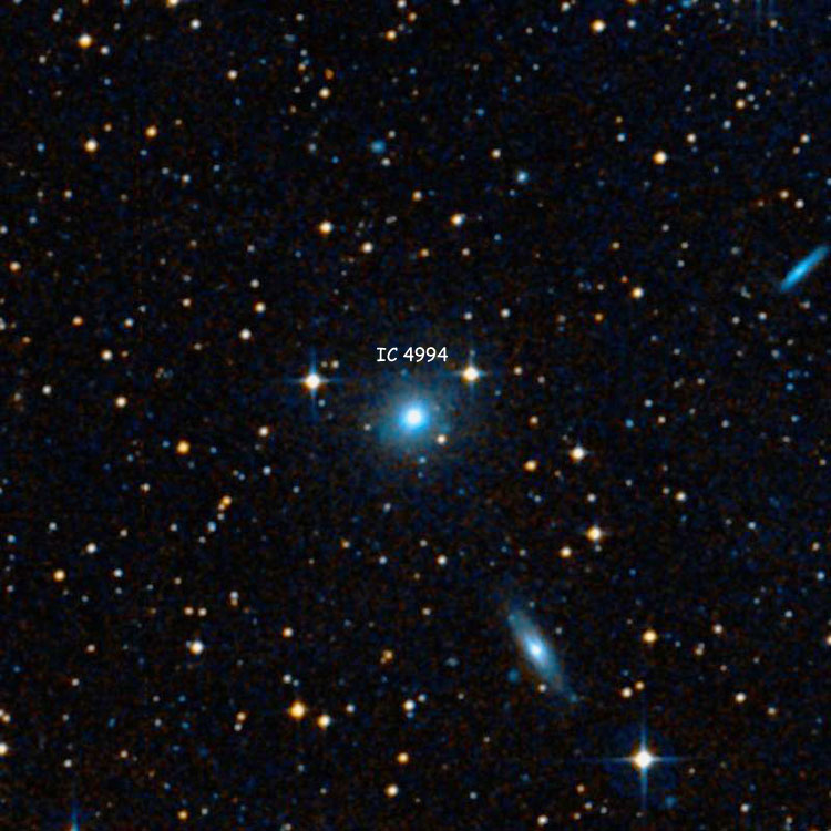 DSS image of region near lenticular galaxy IC 4994