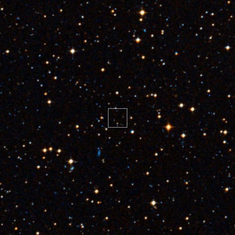 DSS image of region near Swift's position for the probably lost or nonexistent IC 4998