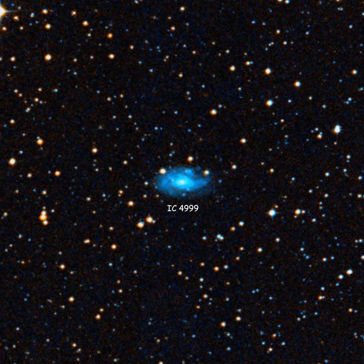 DSS image of region near spiral galaxy IC 4999