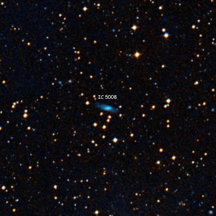 DSS image of region near spiral galaxy IC 5008