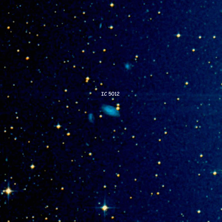 DSS image of region near spiral galaxy IC 5012