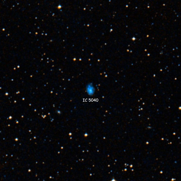 DSS image of region near spiral galaxy IC 5040