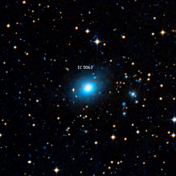 DSS image of region near lenticular galaxy IC 5063
