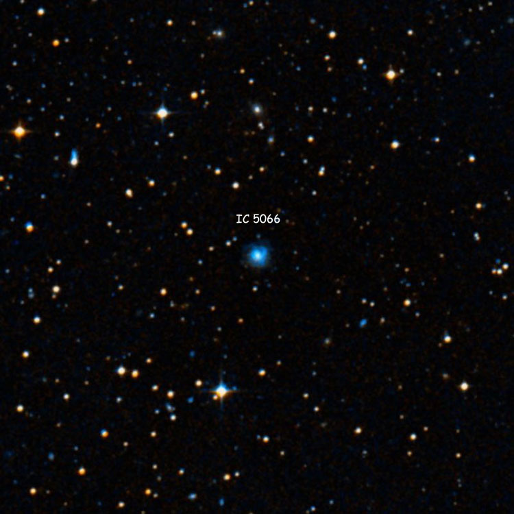 DSS image of region near spiral galaxy IC 5066