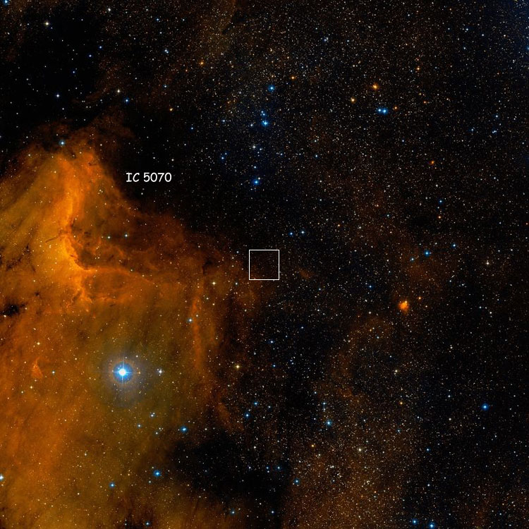 DSS image of region near the IC2 position for the apparently lost IC 5067