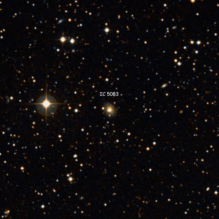 DSS image of region near elliptical galaxy IC 5083