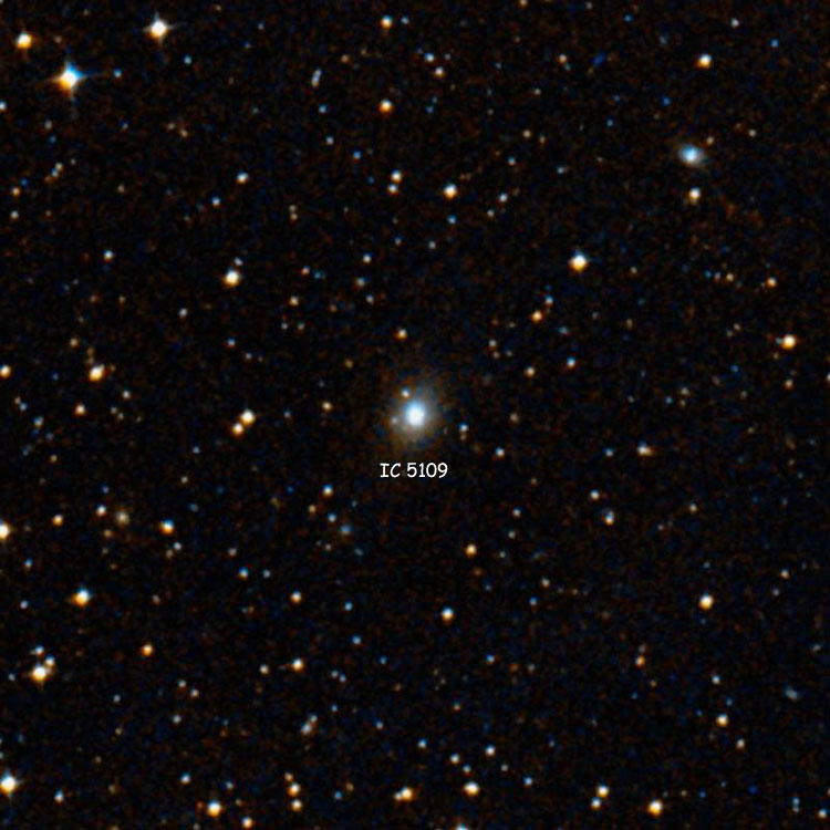 DSS image of region near lenticular galaxy IC 5109