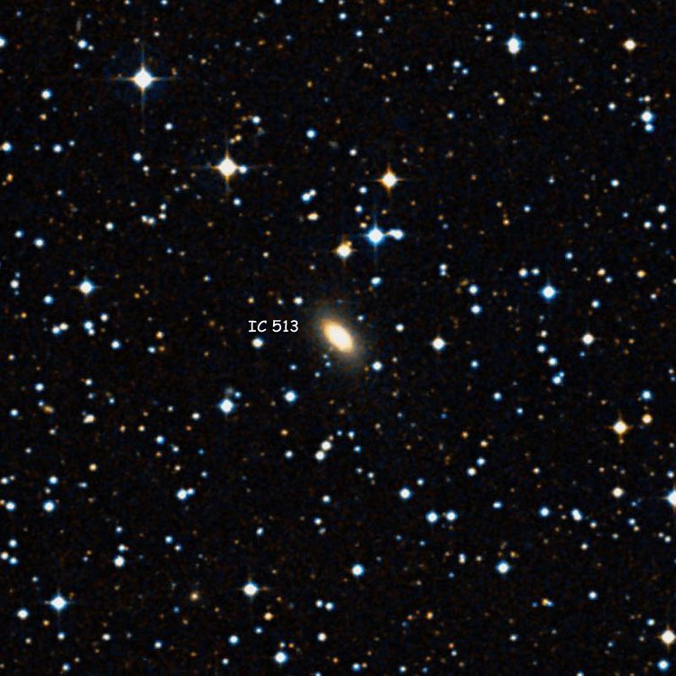 DSS image of region near lenticular galaxy IC 513