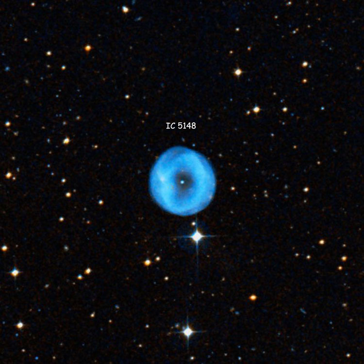 DSS image of region near planetary nebula IC 5148