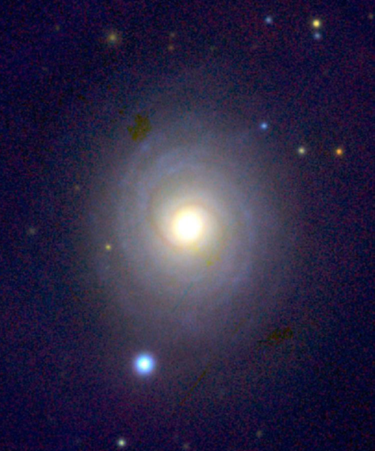PanSTARRS image of spiral galaxy IC 520
