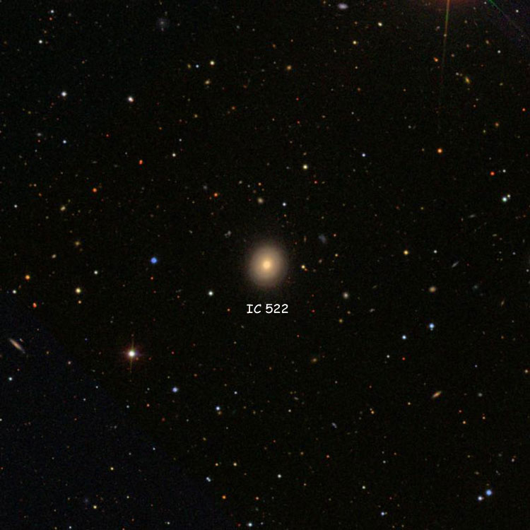 SDSS image of region near lenticular galaxy IC 522